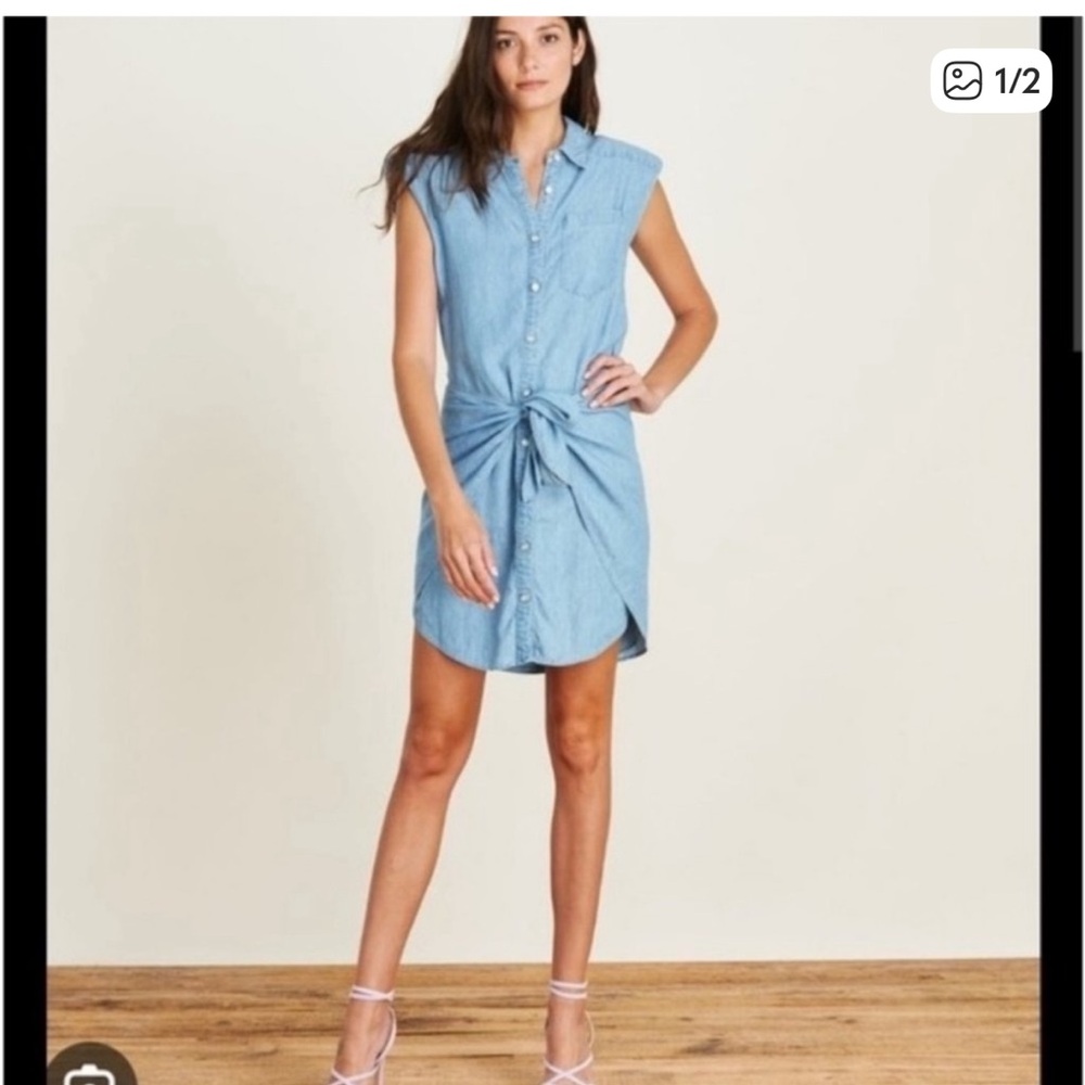 Veronica Beard Allison Tie-Front Dress